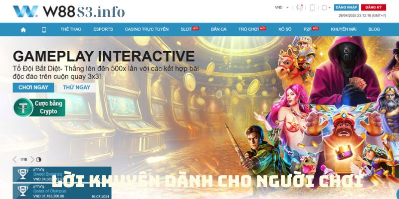 Lời Khuyên Dành Cho Người Chơi Tại Nổ Hũ W88